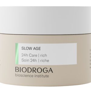 SLOW AGE 24H CARE  RICH – Krem 24H spowalniający starzenie dla skóry suchej. Nr.ref. 70133. Opakowanie 50 ml.
