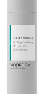 HYPER SENSITIVE 24H CARE RICH – Łagodzący krem pielęgnacyjny do skóry wrażliwej. Nr.ref. MI80176. Opakowanie 50ml.